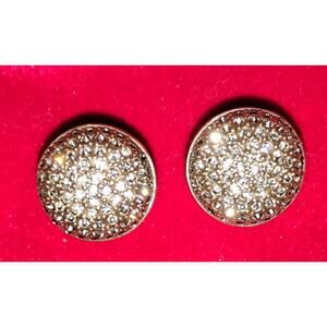 Vintage Heidi Daus Pavé Crystal Dome Post Earrings